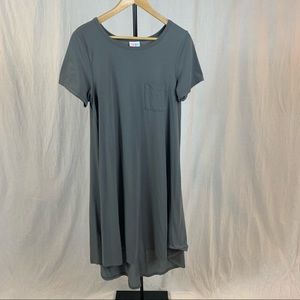 Gray pocket-tee dress